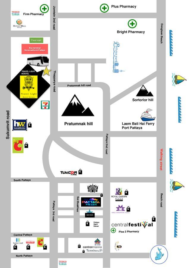 Travel Light Hostel Pattaya Εξωτερικό φωτογραφία